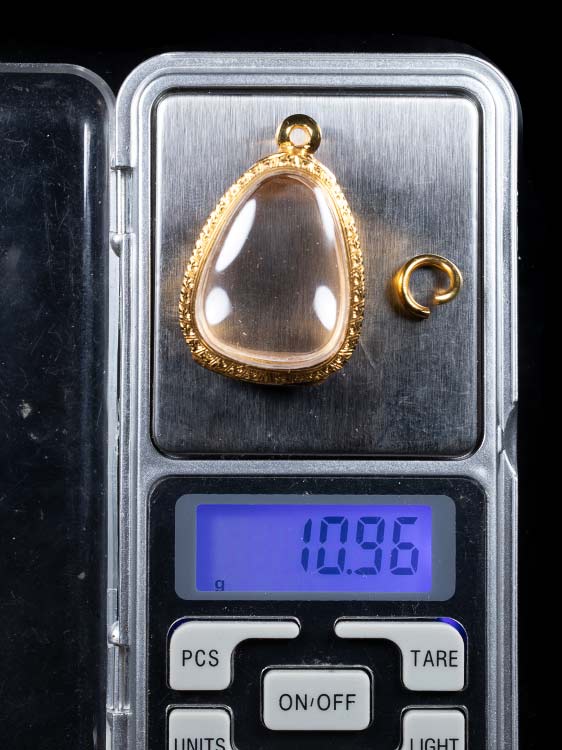 พระปิดตาปู่โต๊ะ พิมพ์ยันต์นะทะนะ เนื้อผงเกสร ตะกรุดคู่ ปี2522 ตลับทองหนัก10กรัม-1